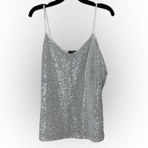 Express, sparkle tank, white base, XL